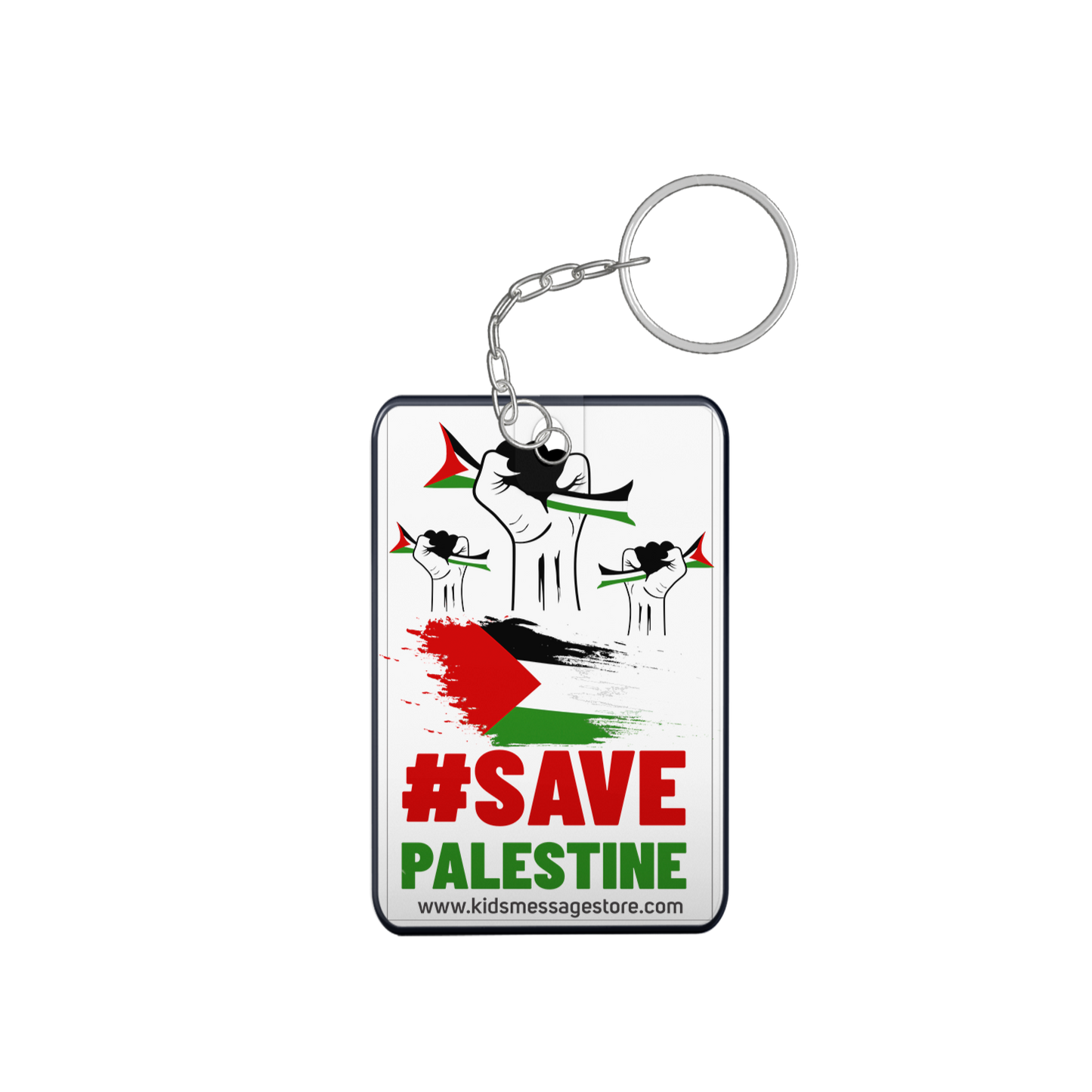 Islamic Keychain, Islamic Gift, Islamic Resin Art "#save Palestine"2 side "Islami is Peace"